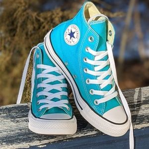 Converse All Stars Unisex Turquoise High Tops